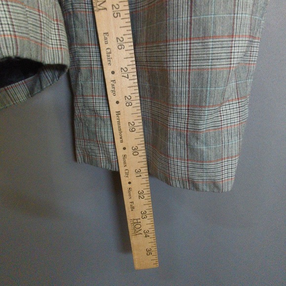 Pendleton Pants Womens 10 Gray Plaid Wool Elastic Waist Lined - Picture 10 of 12
